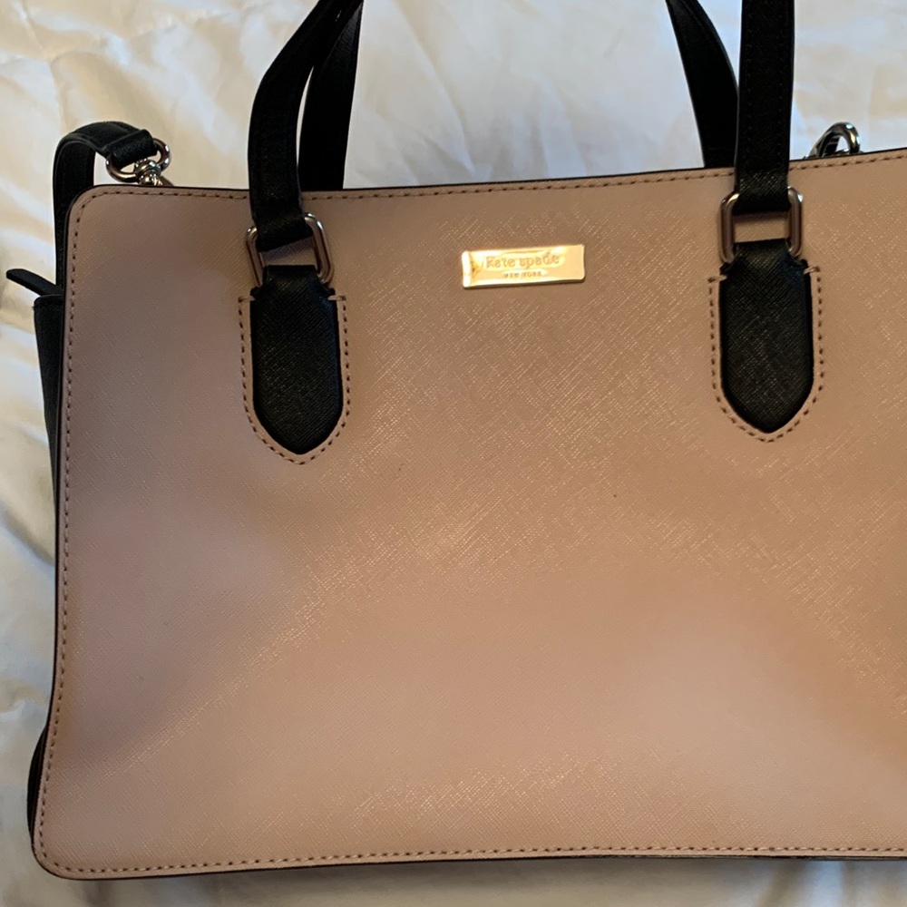 Kate Spade Cream and Black Satchel